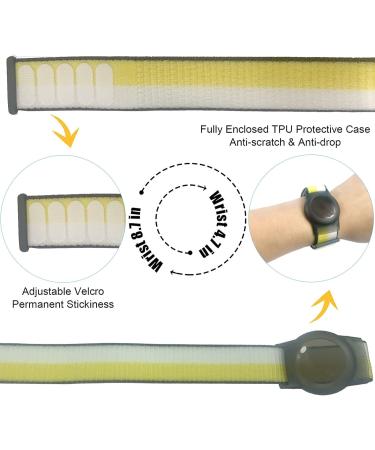 Dingfeiyu Airtag Wristband - Waterproof Adjustable Bracelet for Kids & Adults | Anti-Lost Nylon Band for Apple Airtag - Oatmeal - Buy Online on GoSupps.com