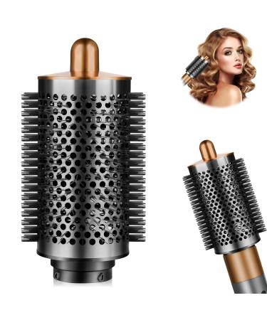 Large Round Volumizing Brush for Dyson Airwrap Big Size Attachments and Accessories for Airwrap Hair Blow Dryer Attachments and Styler Tool(Gold)