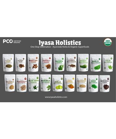 Iyasa Holistics Organic Triphala Powder Ayurveda Superfood Pack of 4 Ounce 113 Gram 4 Ounce (Pack of 1) - Buy Online on GoSupps.com