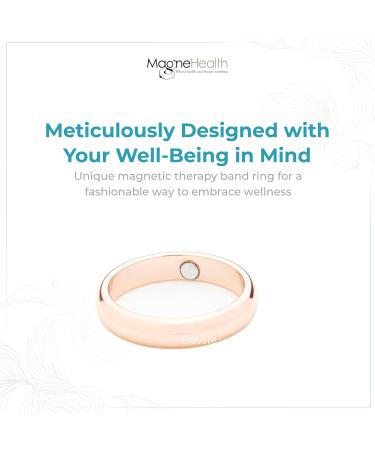 Copper Stainless Steel Magnetic Thin Band Ring - Holistic Wellness & Style Enhance Well-Being Unisex Gift Size 9 - International Shipping - Buy Online on GoSupps.com