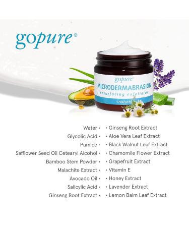 goPure Microdermabrasion Face Exfoliator - Youthful Glow Restoring Face Scrub - 1.7oz - Buy Online on GoSupps.com