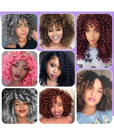 GetMaige 12 Inch Jamaican Bounce Crochet Hair 4 Pack - Natural Black Jumpy Wand Curls Crochet Hair for Black Women - Buy Online on GoSupps.com
