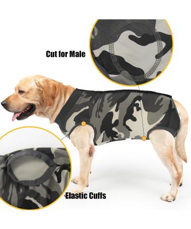 Doton Hospital Suit for Dogs & Cats | Wound Protection Medical Recovery Clothing Cone Replacement (S Camouflage) - Buy Online on GoSupps.com