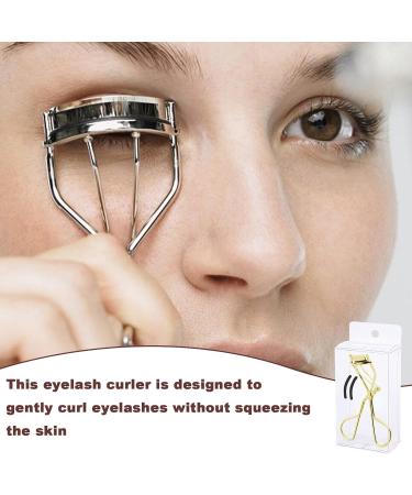 Wyelash Curler - Handheld Quick Natural Curling Eye Lashes | Just Dramatically Curled Eyelashes Curler with Padded Handle for Long Lasting Gold-plated-pvc Box - Buy Online on GoSupps.com