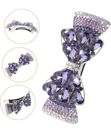 MAGICLULU Purple Crystal Hairpin for Women on Back of Head Decorative Hair Clip Bride Hair Clips Rhinestone Hair Clips Crystal Hair Accessories Clips for Hair Small Hair Clips Hair Barrette - Buy Online on GoSupps.com