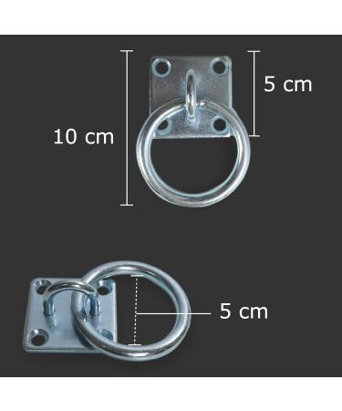 High-Quality Stainless Steel Tie Ring | Perfect for Tying Horses & Cattle | Durable Fastening Hook & Eye Plate - Buy Online on GoSupps.com