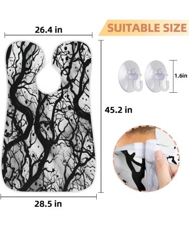 Beard Bib Apron - Tree Trunk Beard Hair Catcher for Men | Perfect Gift for Father's Day Anniversaries & Christmas | Includes 2 Suction Cups - Buy Online on GoSupps.com