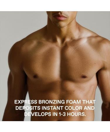 Jet Set Body Self Tanner Mousse & Mit for Men - Hydrating Instant Glow Vitamin C E D3 Streak-Free 5 Fl Oz - Buy Online on GoSupps.com
