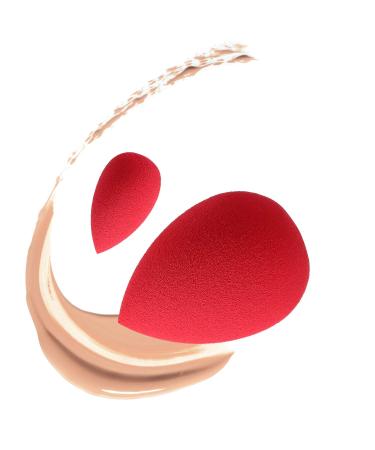 T4B KASH KI Red Teardrop-Shaped 2-Piece Makeup Sponge Set - Latex-Free Standard & Mini for Perfect Concealer Application | International Shipping Available - Buy Online on GoSupps.com