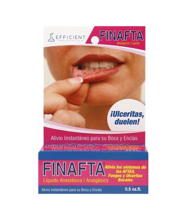 Finafta - Oral anesthetic Treatment for Canker sores and Mouth and Gum irritations