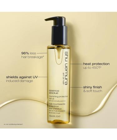 Shu Uemura Nourishing Protective Hair Oil Essence Absolue All Hair Types Enriched with Red Camellia Seed Oil Nourishing & Heat Protecting Anti Frizz 150ml - Buy Online on GoSupps.com