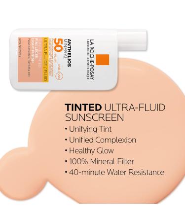 La Roche-Posay Anthelios Face Sunscreen & BUNDLE Broad Spectrum UVA-UVB Sun Protection for all Skin Types Lightweight Non-Greasy Texture Non-Comedogenic Water Resistant Fragrance Free MINERAL TINTED SPF 50 - Buy Online on GoSupps.com