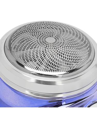 Buy Electric Beard Trimmer - Sturdy Automatic Hair Removal Cutter with Double Ring Blade - Blue for Home Use | International Shipping - Buy Online on GoSupps.com