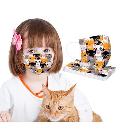 50Pcs Cartoon Kids Disposable_Mask Face_Masks for Kids Children Anti Dust Face Mouth Filter Tools 3 Ply Breathable - Buy Online on GoSupps.com
