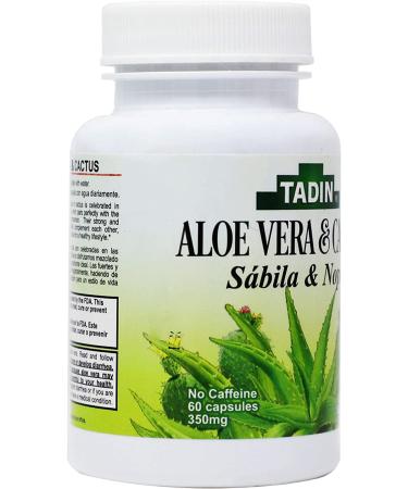TADIN Aloe Vera & Cactus Capsules - Constipation Relief & Toxin Elimination - 60 Count (2 Pack) - Buy Online on GoSupps.com