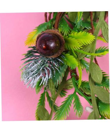 HAPINARY Pine Cone Garland Bridal Flower Headband Garland Crown Headpiece Xmas Leaves Wreath Pine Cone Headband Pine Cone Crown Holiday Rattan Wreat Seaside Resort Hair Christmas Flower - Buy Online on GoSupps.com