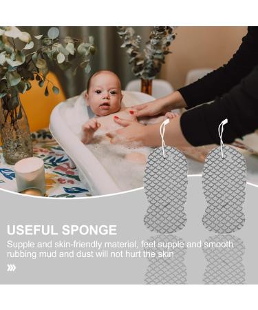 Beaupretty 2pcs Facial Sponges - Natural Baby & Kids Bath Scrubber - 3D PVA Cleaning Sponge for Newborns & Men - Buy Online on GoSupps.com