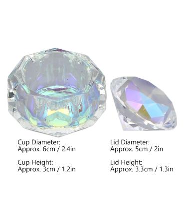 Nail Art Dappen Dish | Crystal Glass Bowl for Acrylic Liquid | Portable Nail Design Tool for Home & Salon - Buy Online on GoSupps.com