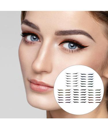 HAPINARY 72 Pairs Glitter Eyeliner Eye Makeup Tools Eyelid Transfer Tape Transfers Eyeliner Instant Sticker - Buy Online on GoSupps.com