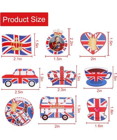 Britain Flag Cupcake Toppers Cake Toppers Cocktail Sticks 8Pcs King Party Cake Toppers British Uk Cake Toppers Coronation Themed Cupcake Picks For King Charles Iii Coronation Royal Event Decor - Buy Online on GoSupps.com