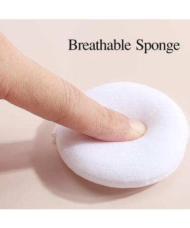Setting Powder Puff | Compact Powder Puff Pads | Soft Makeup Powder Puff Pads for Compacts Loose Powder Face Powder Face Powder Dry Powders Tool Bairong White - Buy Online on GoSupps.com