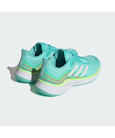 Buy adidas Women's Novaflight Volleyball Shoes - Low | Flash Aqua Ftwr White Lucid Lemon | International Shipping Available - Buy Online on GoSupps.com