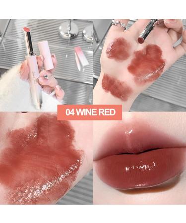 6 Colors Dewy Melting Lipstick - High-Shine Glossy Finish Lip Color for Women | Vivid Color & Wet Look Lip Makeup - Buy Online on GoSupps.com