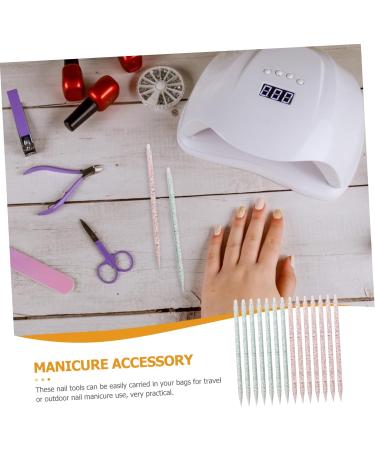 IWOWHERO 200pcs cleaning stick nail design brush manicure Nail Art Dotting Pen Nail Pen Multifunction double head crystal auxiliary tool decorate Manicure Accessory nail - Buy Online on GoSupps.com