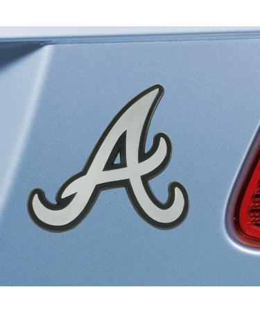 Atlanta Braves 3D Chrome Metal Auto Emblem - Officially Licensed by FANMATS 26508 - Buy Online on GoSupps.com