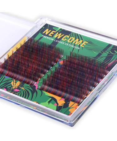 NEWCOME Mixed Multicolored Lashes 0.07MM - Ultra-Fine Natural Volume Boost | Hypoallergenic & Versatile for All Eye Shapes (C 12MM - Buy Online on GoSupps.com
