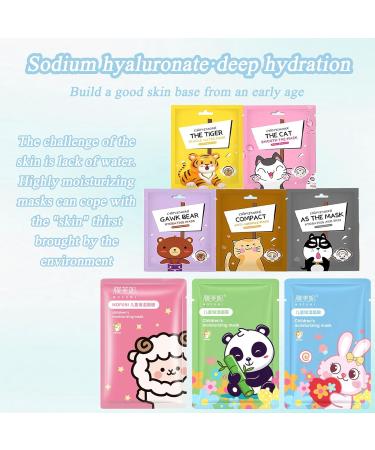 wimony Face Masks for Kids Set of 5 Fun Kids Face Masks for Girls for Girls Face Mask for Kids Nourish Renew and Soothe Girls Face Masks Suitable for All Skin Types - Buy Online on GoSupps.com