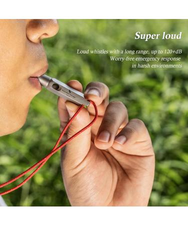 Ibasingo Titan Whistle - Loud Emergency Survival Tool with Lanyard for Camping Hiking Sports & Training | Keychain Pipe Signal Model TI9015O - Buy Online on GoSupps.com