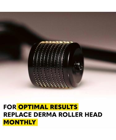 Beard Club Derma Roller Replacement Head & Cleansing Spray - 0.3mm Titanium Microneedles for Prolonged Use | Buy Now - Buy Online on GoSupps.com