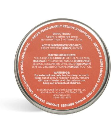 Green Goo Animal Pain Relief Salve 1.82 oz - Natural Remedy for Pet Discomfort - Buy Online on GoSupps.com