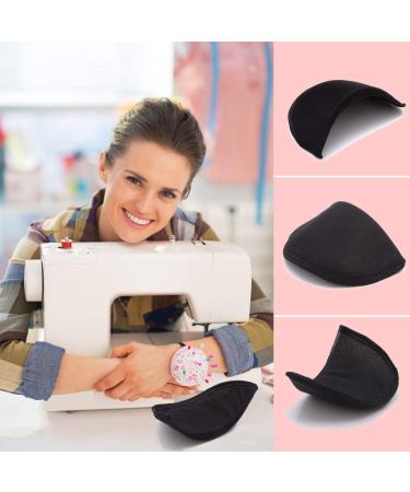 BeeSpring 4 PCS Black Covered Shoulder Pads - Sewing Foam Polyester Pads - Buy Online on GoSupps.com