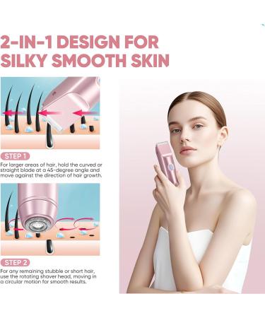 Womens Shaver Double Shaver Electric Womens Hair Clipper Body Trimmer Intimate Shaver Bikini Trimming IPX7 Waterproof WetDry Travel Epilator - Buy Online on GoSupps.com