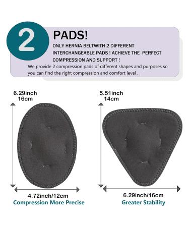 Umbilical Hernia Belt for Men & Women | Dual Compression Pads | Abdominal Binder Post-Surgery & Postpartum (L/XL) - Shop Now - Buy Online on GoSupps.com