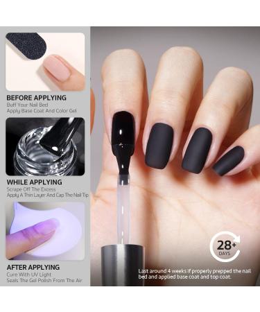 GAOY Matte Gel Top Coat for Gel Nail Polish 16ml No Wipe Matte Finish for Long Lasting UV Gel Nail Art DIY - Buy Online on GoSupps.com