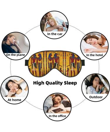 Ancient Egypt Tribe Series Print Double-Sided Eye Mask Soft and Light Blocking for Enhancing Sleep Quality - Buy Online on GoSupps.com