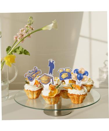 TOPBATHY 2 Sets 2023 Graduation Season Graduation Cupcake Stick Graduation Cake Decorations Graduation Cupcake Topper Graduation Cap Cupcake Toppers Grad Dessert Toppers Balloon - Buy Online on GoSupps.com