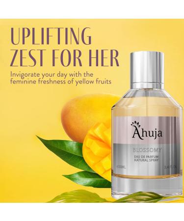 AHUJA Blossomy Eau De Parfum 3.4oz for Women Floral Notes of Natural Tuberose and Jasmine-Best Alternative to Gucci Flora Gorgeous Gardenia. Mandarin 3.4 Fl Oz (Pack of 1) - Buy Online on GoSupps.com