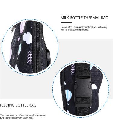 TOYANDONA 2pcs Insulated Baby Bottle Bags - Portable Thermal Breastmilk Storage Tote for Travel - Black - Buy Online on GoSupps.com