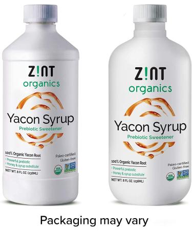 Zint Organic Yacon Syrup - 8 fl oz Prebiotic Sweetener for Healthy Living - Buy Online on GoSupps.com