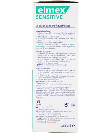 Buy Elmex Sensitive Collutorio 400 ml - Effective Oral Care Fast International Shipping - Buy Online on GoSupps.com