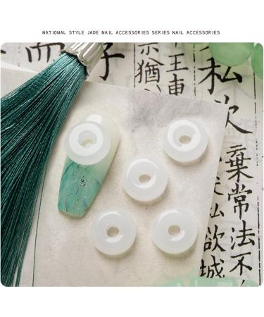 FEIlei Peace Buckle Nail Charms Glass Nail Rhinestones Flat Back Nail Gems Nail Decor - Buy Online on GoSupps.com