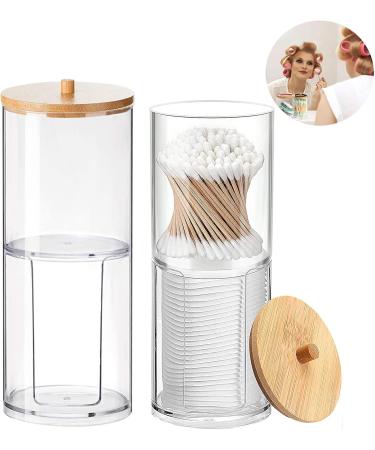 Premium Cotton Pads Container Box | Stylish Swab Holder & Storage Solution for Living Room Bedroom & Bathroom - Buy Online on GoSupps.com