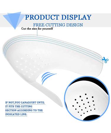 Madala Crease Protectors for Air Force Sneaker Shoes - 2 Pair Set | Anti-Crease Guards for Men's Shoes US Size 7.5-12 - White - Buy Online on GoSupps.com