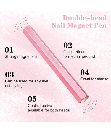 Cat Eye Magnet for Nails - Double-Head Gel Nail Polish Tool | 3D Magnetic Wand for DIY Nail Art & Salon Manicure | International Shipping Available - Buy Online on GoSupps.com