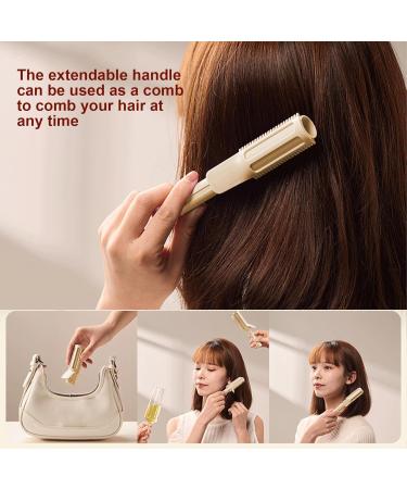 Volume Hair | Retractable Hair Volumizing Styling Tool | 2-in-1 Retractable Wavy Hair Product Grip Hair Root Volume Hair Styling Tools for Home Travel White - Buy Online on GoSupps.com