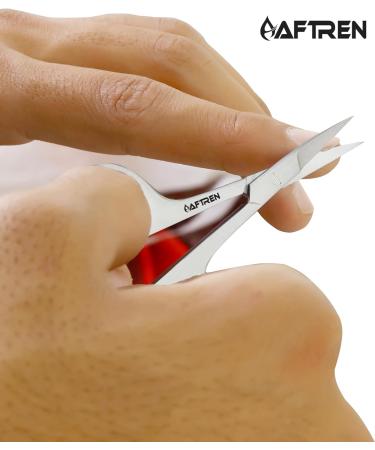 Nail Scissors Daimond Grain Nail File Curved Blade Professional Stainless Steel Toenail Manicure Pedicure Eyebrows Nose Beard Mustache Grooming Cuticle Scissors - Buy Online on GoSupps.com